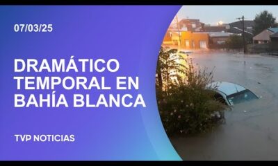 Dramático temporal e inundaciones en Bahía Blanca: evacuaciones y alerta roja
