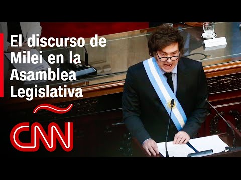 “Hoy el país es radicalmente distinto a lo que era hace un año”: Milei en la Asamblea Legislativa