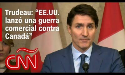 Mira cómo responde Trudeau a Trump por aranceles: “EE.UU. lanzó una guerra comercial contra Canadá”