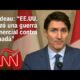 Mira cómo responde Trudeau a Trump por aranceles: “EE.UU. lanzó una guerra comercial contra Canadá”