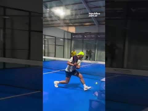 Nadal sorprendió en el padel