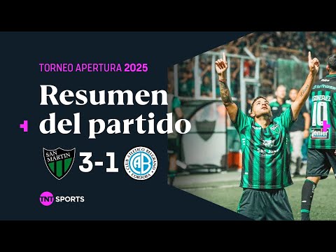 SAN MARTÃN sumÃ³ su PRIMER TRIUNFO ante BELGRANO | #SanMartinSJ 3-1 #Belgrano | Resumen