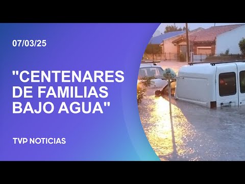 Temporal en Bahía Blanca: “Hay centenares de familias bajo agua”