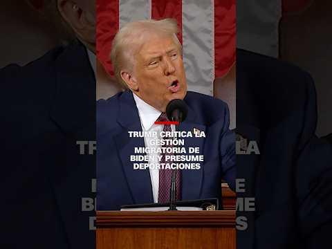 Trump critica la gestión migratoria de Biden y presume deportaciones