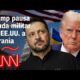 Trump pausa la ayuda militar a Ucrania después de reunión con Zelensky