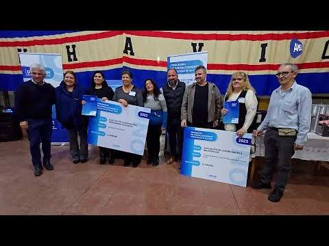 Claudio Poggi, Gobernador de San Luis- Entrega de financiamientos de ONGs en Justo Daract