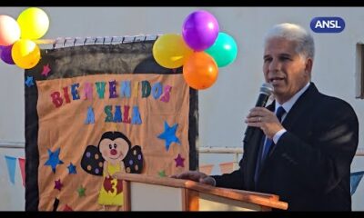 Claudio Poggi, gobernador de San Luis – La escuela ‘Misiones’ inauguró su tan ansiada Sala de 3 años