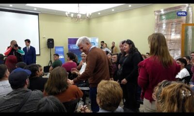 Claudio Poggi participa de la entrega de escrituras en Naschel