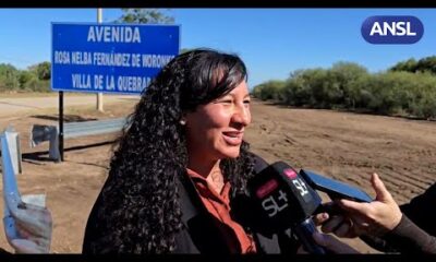 Rosa Calderón, intendenta de Villa de la Quebrada – Entrega de financiamientos