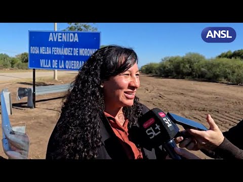 Rosa Calderón, intendenta de Villa de la Quebrada – Entrega de financiamientos