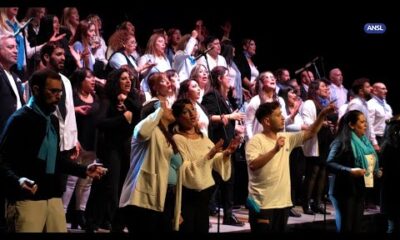 Claudio Poggi asistió al espectáculo ‘Llama inicial’ en el Cineteatro San Luis