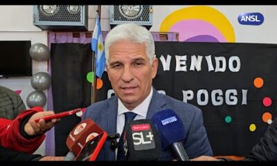 Claudio Poggi, gobernador de San Luis – Visitó el jardín de la escuela ‘Juan Pascual Pringles’