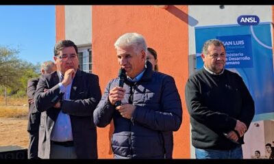 El gobernador Claudio Poggi anunció que 14 familias de Quines estrenarán sus casa el 1º de agosto