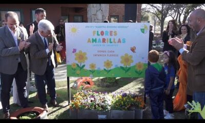 El jardín de la escuela ‘Maestra Rosenda Quiroga’ cobró identidad propia: ‘Flores Amarillas’