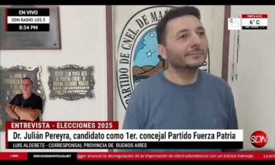 Dr. Julián Pereyra, candidato como 1er. concejal Partido Fuerza Patria – Informa Luis Alderete