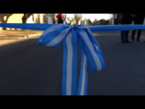 El Gobernador visitó obras de pavimentación en la ciudad de San Luis