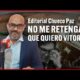 No me retengan que quiero vítores | Editorial del Chueco Paz para #EnSonDePaz✌