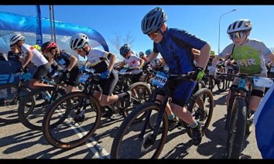 Poggi acompañó a ciclistas que participan del Campeonato Argentino de Mountain Bike