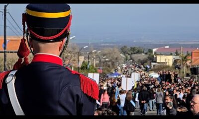 Con un multitudinario desfile, homenajearon al Padre de la Patria en Villa de Merlo