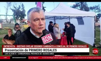 ENTREVISTA Gustavo Ovelar Segundo candidato a concejal de PRIMERO Rosales