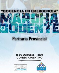 📢 #MARCHADOCENTE: la docencia de San Luis vuelve a las calles con un reclamo encendido