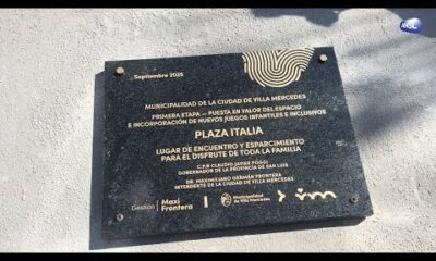 La Plaza Italia tiene nuevos juegos infantiles e iluminación LED para mayor seguridad