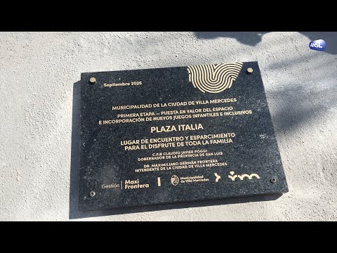 La Plaza Italia tiene nuevos juegos infantiles e iluminación LED para mayor seguridad