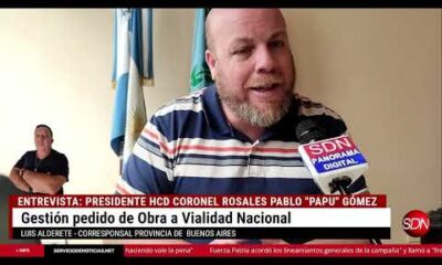 Presidente HCD Coronel Rosales Pablo “Papu” Gómez – Gestión pedido de Obra a Vialidad Nacional