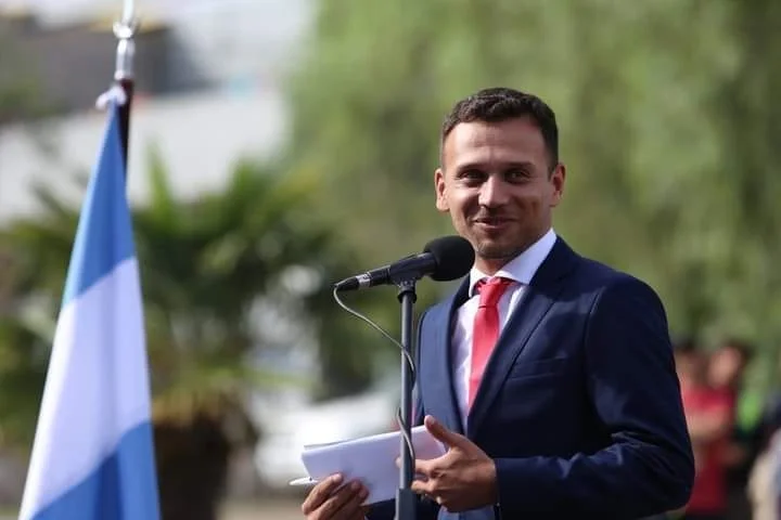 El intendente de Potrero de los Funes, Damián Gómez enumeró las obras viales realizadas en la localidad.