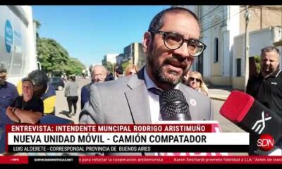 ENTREVISTA: INTENDENTE MUNCIPAL RODRIGO ARISTIMUÑO – NUEVA UNIDAD MÓVIL – CAMIÓN COMPATADOR