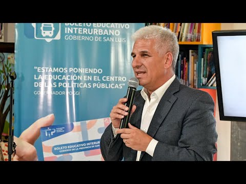 Estudiantes de Potrero de los Funes recibieron el Boleto Educativo Interurbano