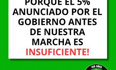 Poggi anuncia un 5% de aumento y bono extraordinario de 0.000 para estatales, pero ATE San Luis lo rechaza por “insuficiente” y ratifica marcha: “Un bono no es sueldo”