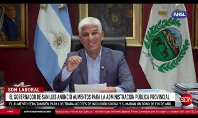 El gobernador de San Luis, Claudio Poggi anunció aumentos para la administración pública e inclusión