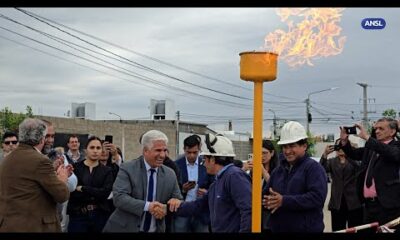 El Gobierno inauguró la red de gas natural en el barrio 1 010 Viviendas de Villa Mercedes