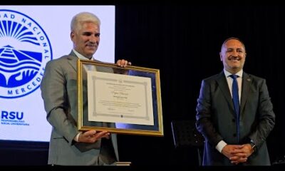 La UNViMe inauguró sus primeras jornadas y distinguió al gobernador Poggi como Profesor Honorario