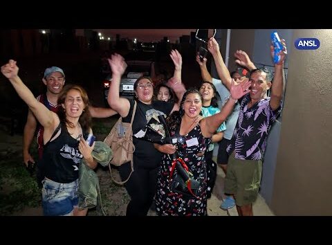 Alejandra Quevedo y su familia