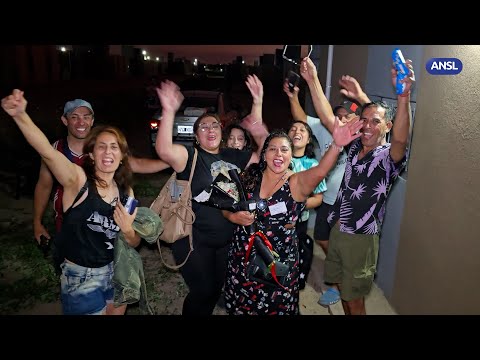 Alejandra Quevedo y su familia