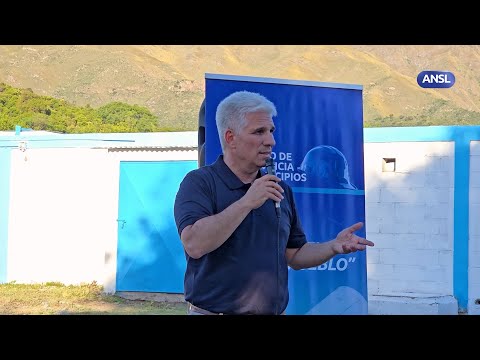 Claudio Poggi reinauguró la Estación de Bombeo N°5 de la Villa de Merlo Claudio Poggi reinauguró la Estación de Bombeo N°5 de la Villa de Merlo