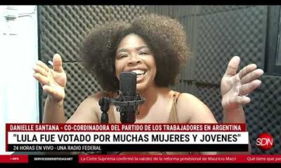 DANIELLE SANTANA | CO-COORDINADORA GENERAL DEL NÚCLEO DEL PT DE ARGENTINA | EN SERVICIO DE NOTICIAS