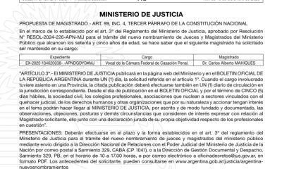 El gobierno presiona a Irurzun con la jubilación para que los beneficie en la causa Andis