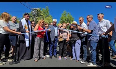 Poggi acompañó al intendente Hissa en la inauguración de mejoras en Avenida del Fundador