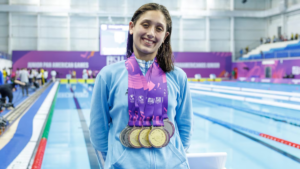 Agostina Hein arrasa en los Juegos Suramericanos de la Juventud con siete medallas doradas