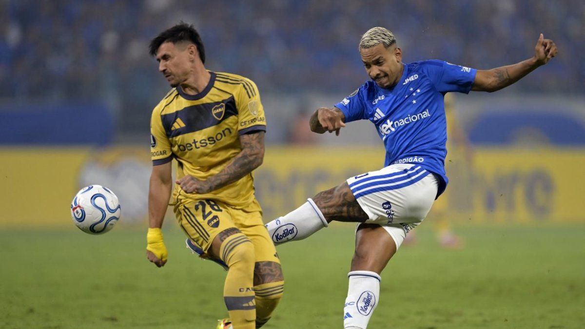 Con uno menos, Boca empata sin goles frente a Cruzeiro en Brasil