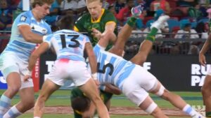 Expulsión y goleada en contra: el polémico tackle en el partido de los Los Pumas 7's ante Sudáfrica