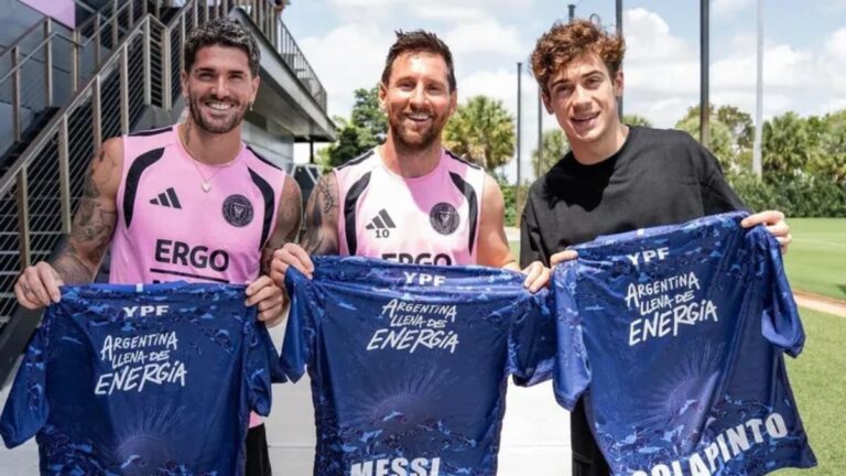 Franco Colapinto cumplió su sueño de conocer a Lionel Messi en Miami y revolucionó las redes