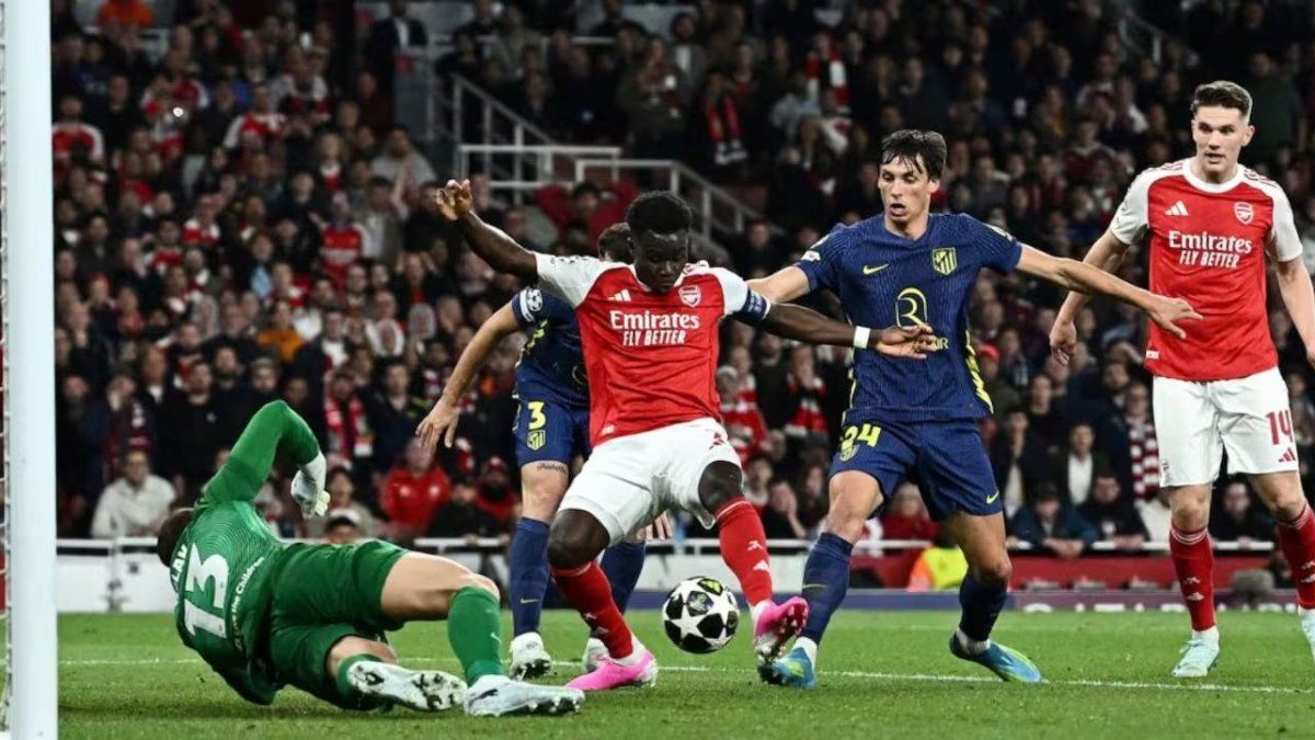 Arsenal venció al Atlético Madrid y se convirtió en el primer finalista de la Champions League