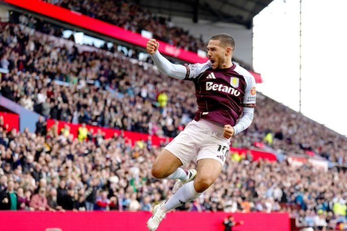 El desaforado festejo del príncipe William por el gol de Emiliano Buendía en la clasificación de Aston Villa en la Europa League