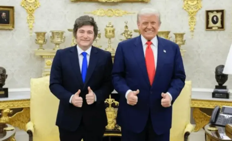 El mensaje del Presidente Trump revierte las ganancias en bonos y acciones argentinas en Wall Street