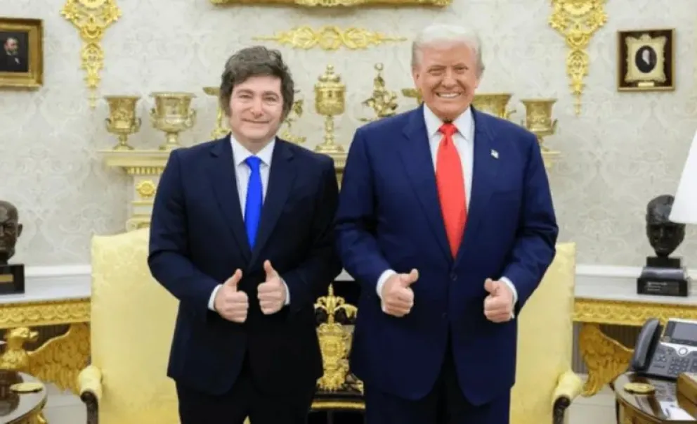El mensaje del Presidente Trump revierte las ganancias en bonos y acciones argentinas en Wall Street