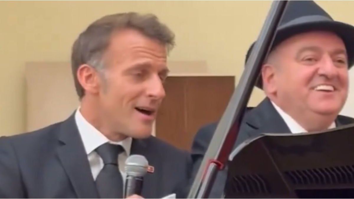 Emmanuel Macron sorprendió a todos cantando "La Bohème" junto al primer ministro de Armenia